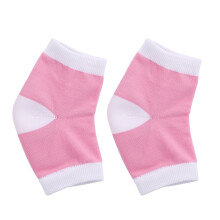 Gel-Fersensocken Feuchtigkeitspflege Offener Zehenschutz Rosa