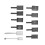 11Pcs 3D Cat Eye UV Gel Magnet Set 4