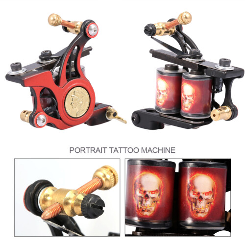Professionele 10-spoel tattoo machine portret 1