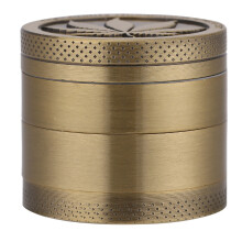 Zink-Legierung Kräutermühle mit Blatt-Design Bronze