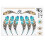 5pcs Metallic Gold Silver Tattoo Stickers 2