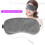 USB Verwarmd Stoom Oogmasker Lavendel Grijs 3