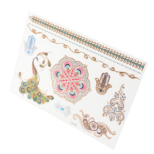 5st Metallic Goud Zilver Tattoo Stickers 2
