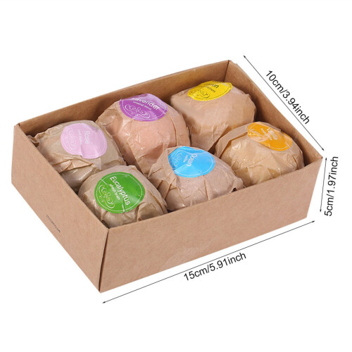 6pcs Handmade Aromatherapy Bath Bombs Spa Relaxation Moisturizing 1