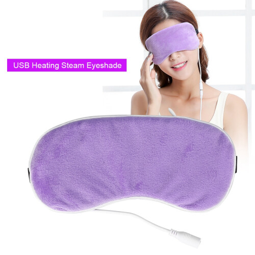 USB Verwarmd Stoom Oogmasker Lavendel Paars 2