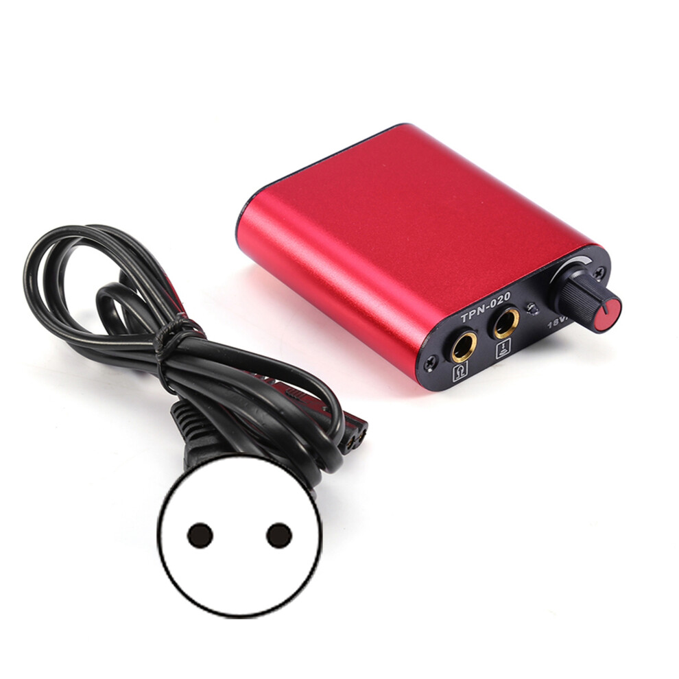 Professional Motor Tattoo Power Supply for Rotary Coil Machine Red
