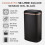 Tower 58L Rectangular Sensor Bin By Tower T838010BLK Cavaletto Black 2