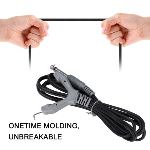 1,8m Heavy-Duty Tattoo Clip Cord Grau 2