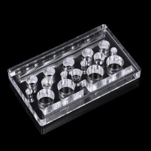 4x Transparente Tintentassenhalter für Tattoo-Maschine