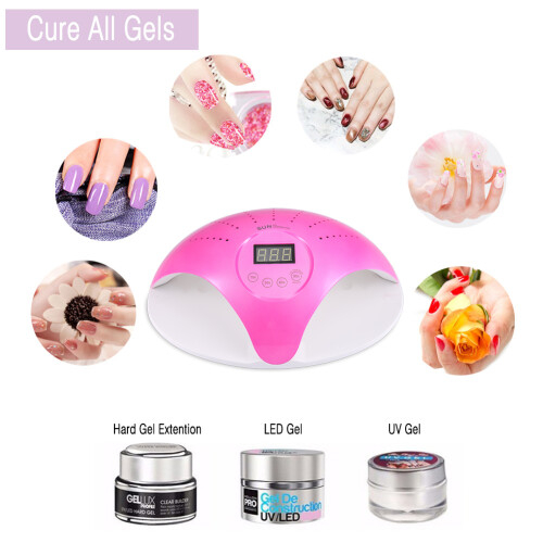 SUN 669 UVLED Nagellampe Trockner mit Smart Sensor Rot Rose 2