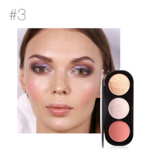 FOCALLURE 3-farbiges Highlighter-Contour-Palette