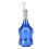 Aluminium-Tattoo-Kartusche geriffelt blau 1