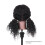 15" Echthaar-Mannequinkopf lockig für Friseur-Training 1