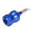 Aluminium-Tattoo-Kartusche geriffelt blau 2