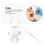 3pcs Dental Hygiene Kit Probe Mirror Tweezers 2