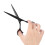 17,5cm Friseur-Thinning-Schere Schwarz 2