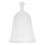 Wiederverwendbare medizinische Silikon-Menstruationstasse Transparent 1