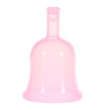 Wiederverwendbare Silikon-Menstruationstasse Pink L