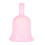 Wiederverwendbare Silikon-Menstruationstasse Pink L 1