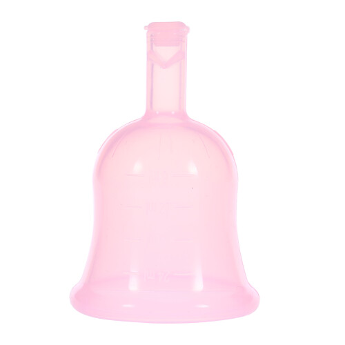 Wiederverwendbare Silikon-Menstruationstasse Pink L
