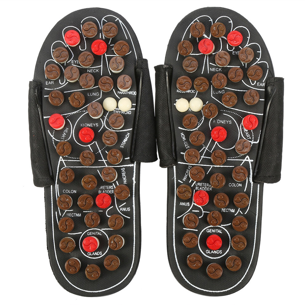 Portable Foot Massager Slippers 40-41 Rotating Eight Diagrams Black