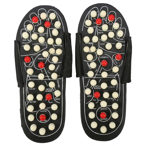 Fußmassage-Slipper 40-41 mit drehbaren Punkten