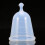 Wiederverwendbare medizinische Silikon-Menstruationstasse Transparent 3
