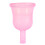 Wiederverwendbare Silikon-Menstruationstasse Pink L 3