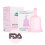 Wiederverwendbare Silikon-Menstruationstasse Pink L 2