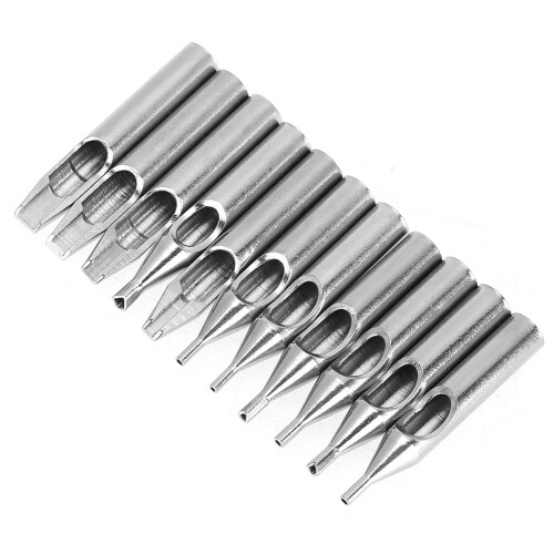 11Pcs 304 SS Tattoo Nozzle Tips Needles Kit 1