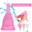Wiederverwendbare Silikon-Menstruationstasse Rose Rot S 5