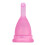 Wiederverwendbare Silikon-Menstruationstasse Rose Rot S 2