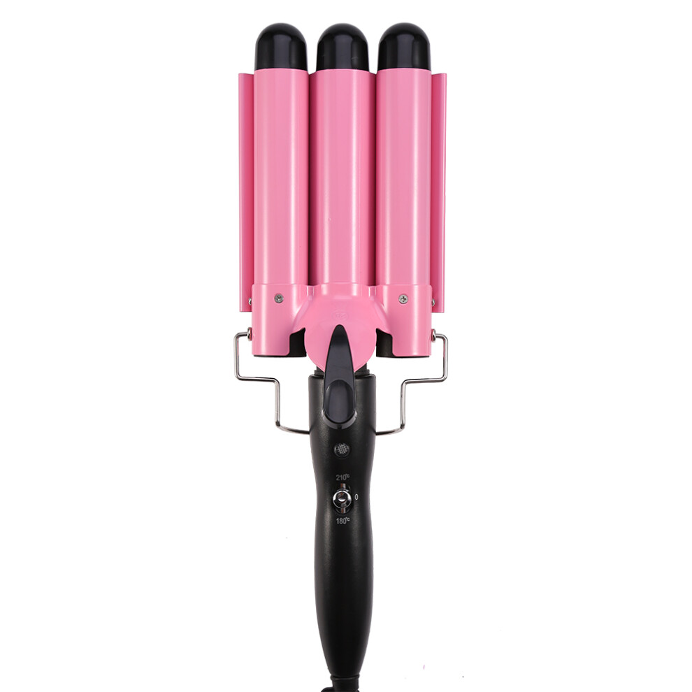 Tourmaline Ceramic Temp Adjustable Triple Pipe Hair Curler 28mm