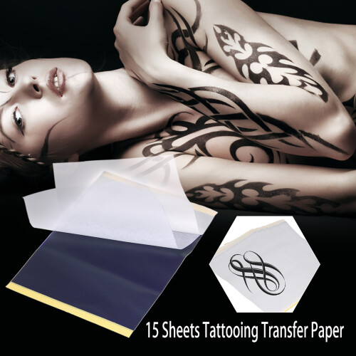 15 Blatt Tattoo-Transferpapier 4-lagig 2