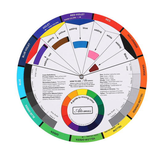 Professional Tattoo Pigment Color Wheel Guide 2