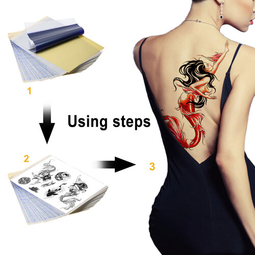 15 Blatt Tattoo-Transferpapier 4-lagig 1