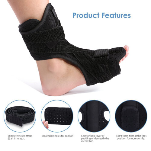 Adjustable Plantar Fasciitis Splint w/ Massage Ball 2