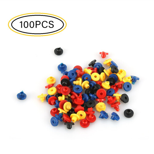 100pcs Colorful Rubber Grommets for Tattoo Machine