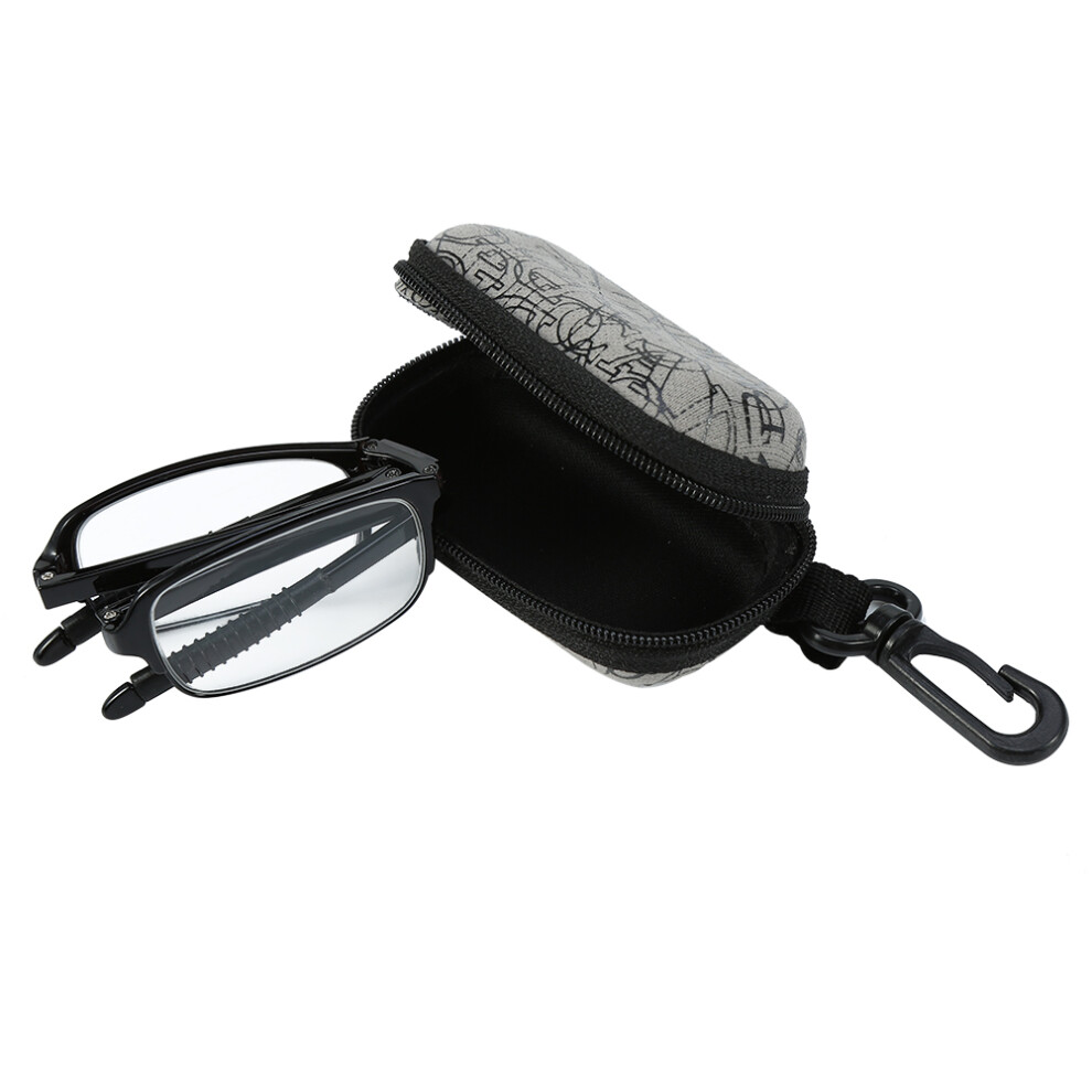 Folding Presbyopic Reading Glasses Black 3.5