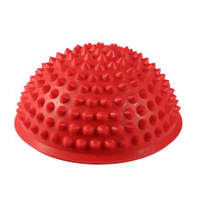 Halbrunde PVC-Massagekugel für Yoga & Fitness (Rot)