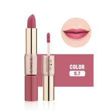 2-in-1 Matte Lippenstift & Lipgloss, langanhaltend (#7)