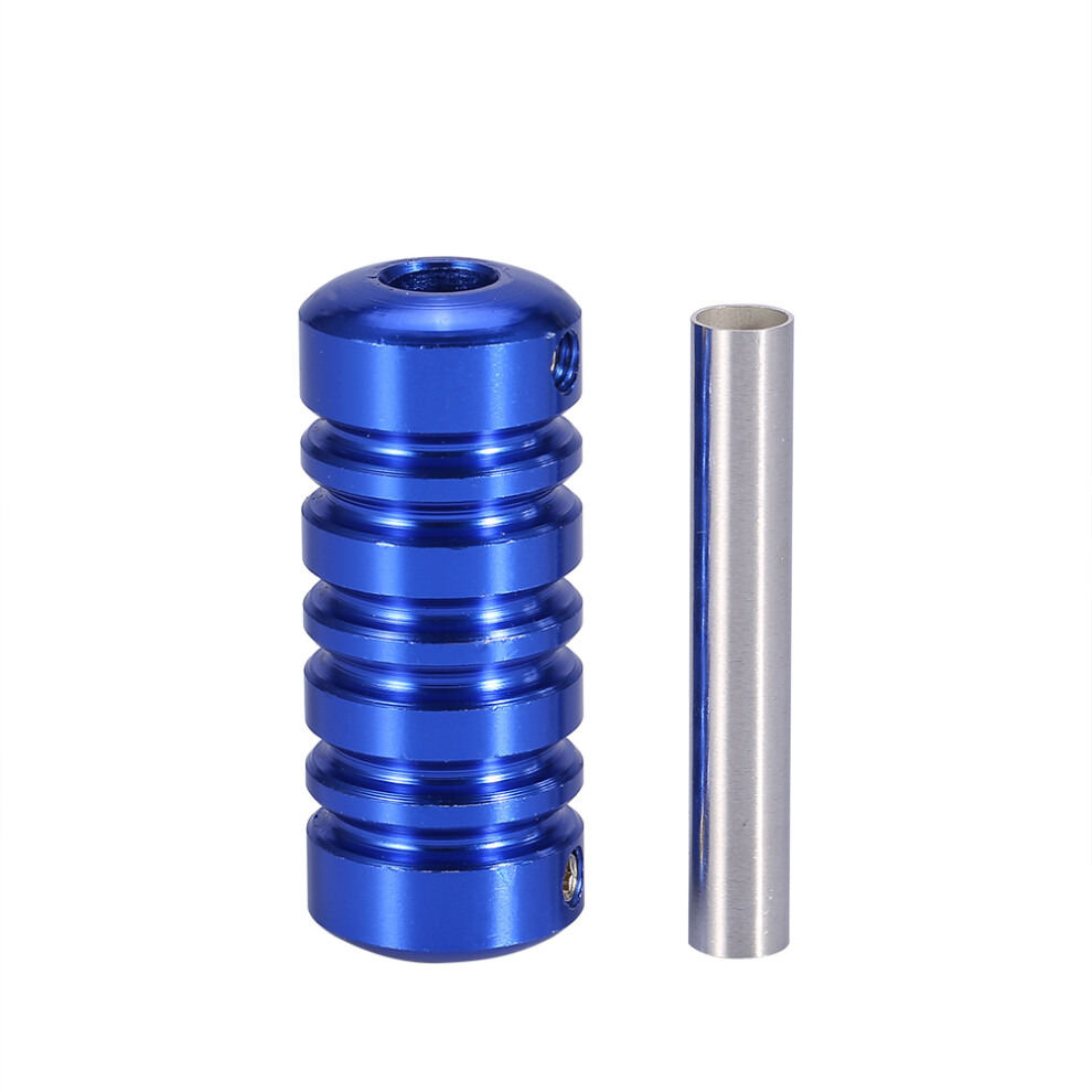 Tattoo Machine Handle Tube Tip Grip with Stem Blue