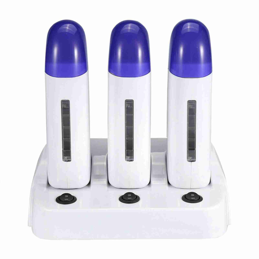 Cartridge Wax Depilatory Roller Warmer Heater Triple