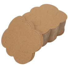 100pcs Brown Hair Pin Display Cards DIY Bow Jewelry