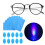 10 Set Anti Blue Light Test Detection Card Blue Light Generator 5