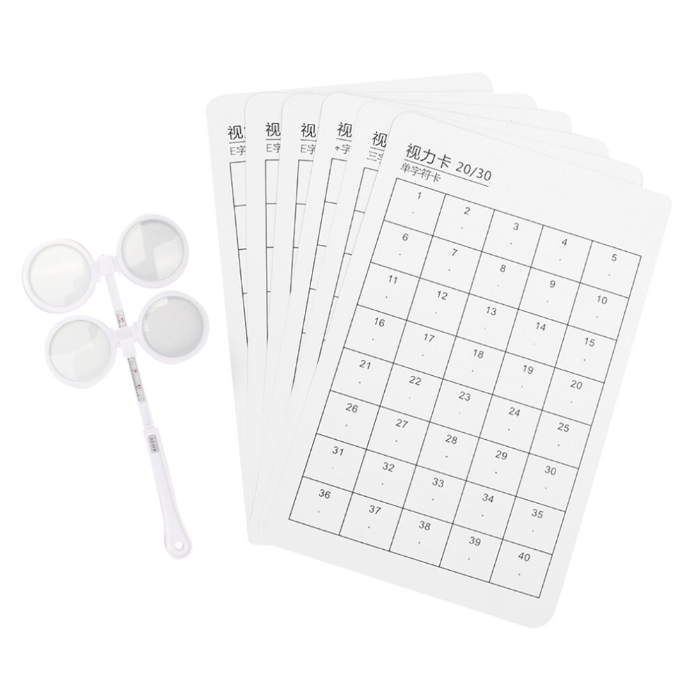 (Â±200 Degree) Optical Flipper Adjustable 6Pcs Plastic With Visual Card 150 Degree 448787380449