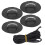 (Black Patch) 4pcs Inflatable Boat Kayak DRing Pad Patch White 1