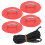(Red Patch) 4pcs Inflatable Boat Kayak DRing Pad Patch White 1