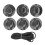 (Black) 6pcs Inflatable Boat Kayak DRing Pad Patch White 1