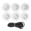 (White) 6pcs Inflatable Boat Kayak DRing Pad Patch White 1